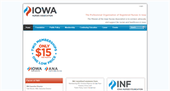 Desktop Screenshot of iowanurses.org
